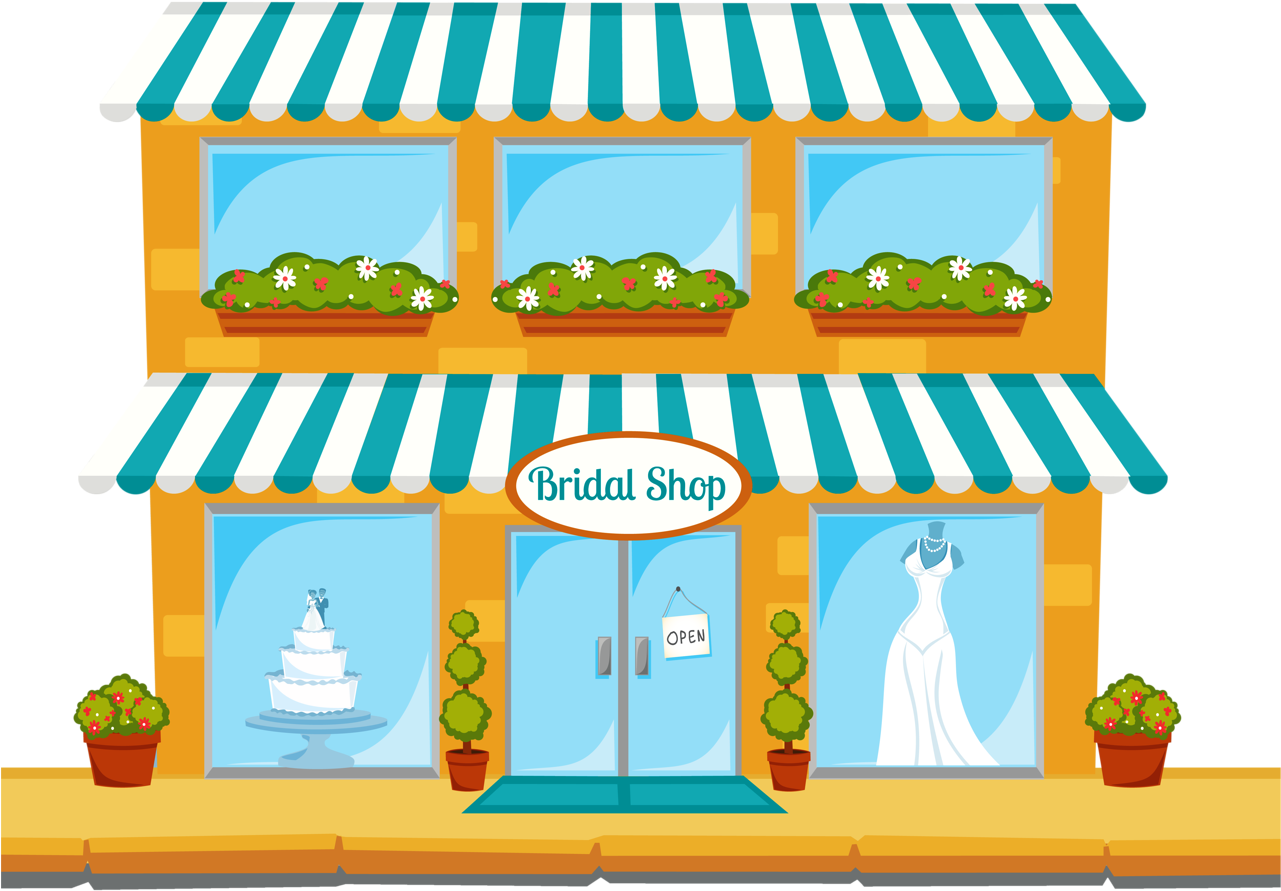 Casas, Palácios E Etc - Bridal Shop Champagne Toadt Cartoon (1280x1024)