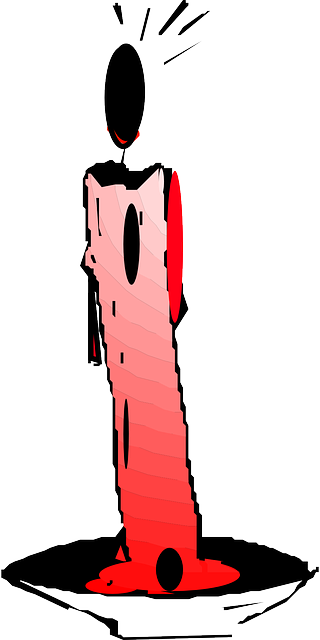 Wax Candle, Source Of Light, Illumination, Light, Fire, - Clip Art (320x640)