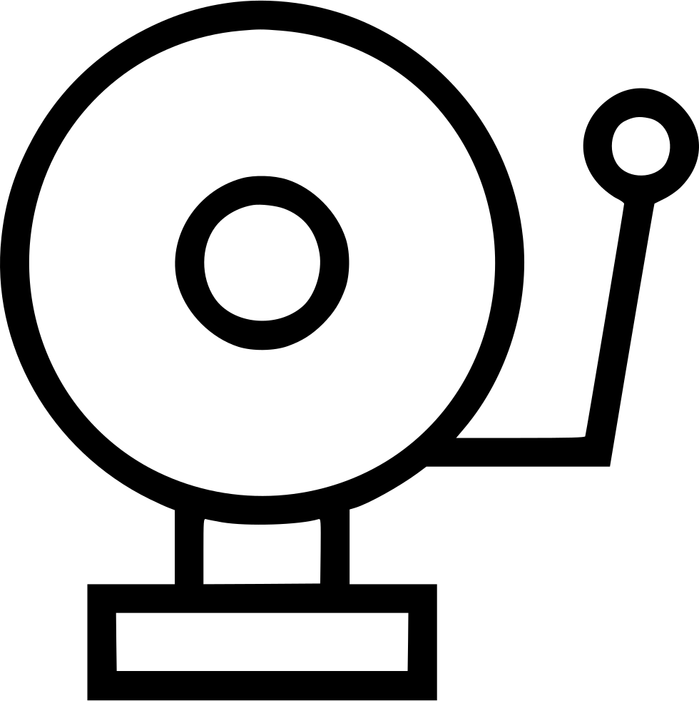 School Bell Ring Alarm Alert Svg Png Icon Free Download - School Bell (980x982)