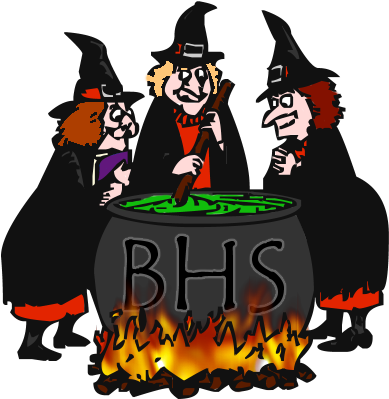 News Clips - 3 Witches Cauldron Silhouette (400x400)