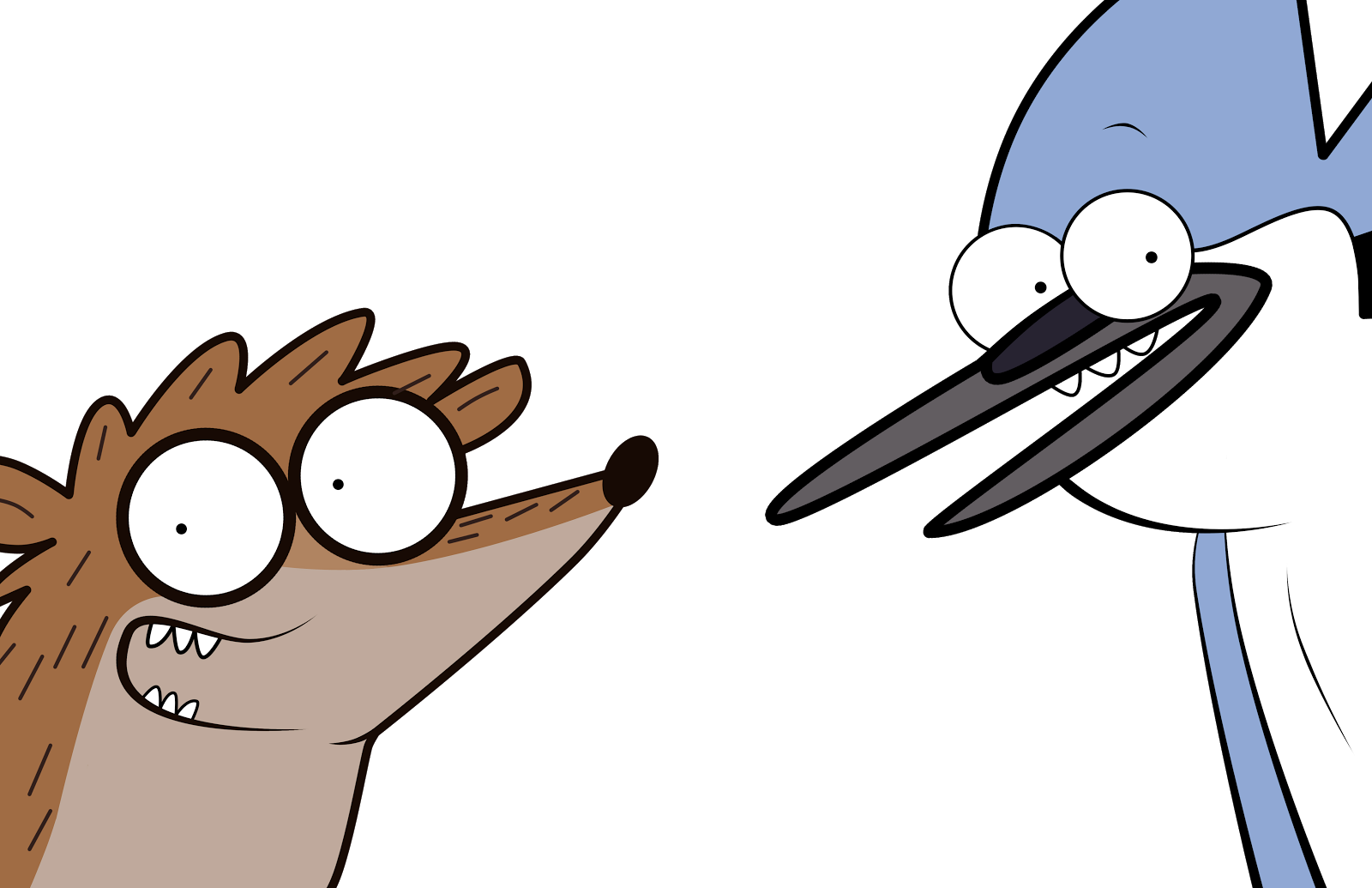 Posted By Kaylor Blakley At - Mordecai And Rigby Cartoon (1600x1035)