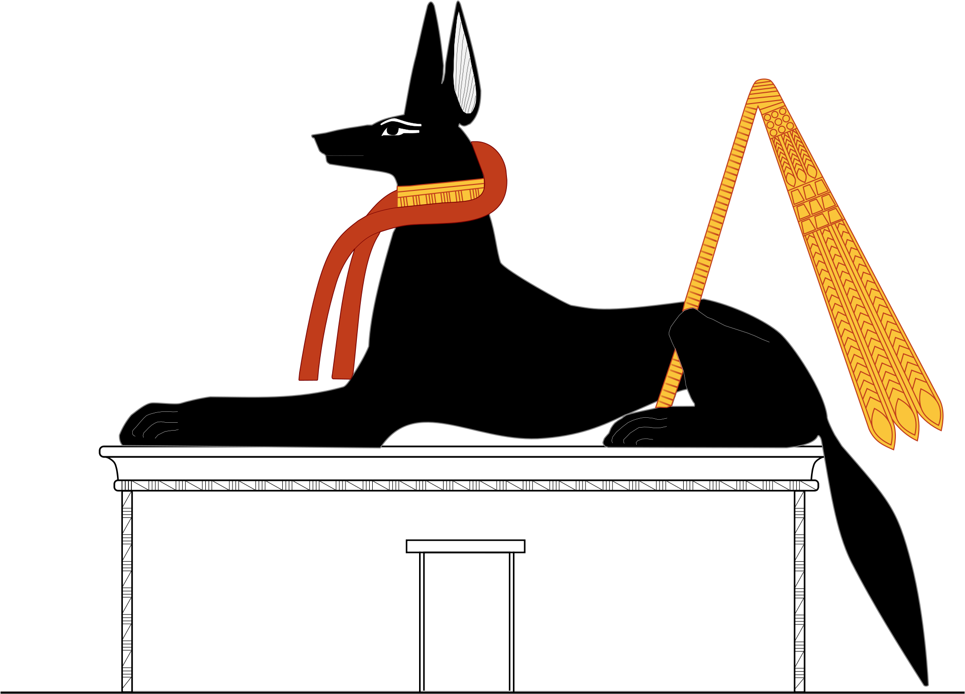 Anubis Png 2, Buy Clip Art - Ancient Egypt. Tile Coaster (2000x1500)