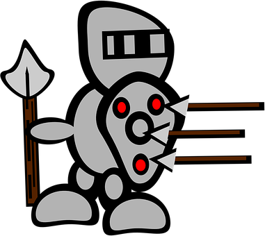 Knight, Knight's Armor, Lance, Spear - Gallant Clipart (381x340)