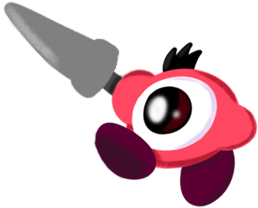 Kirby Twinkle Terror Artwork - Portable Network Graphics (389x315)