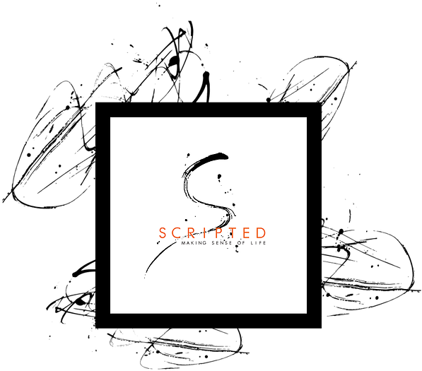 Who Is Scripted - Line Art (600x534)