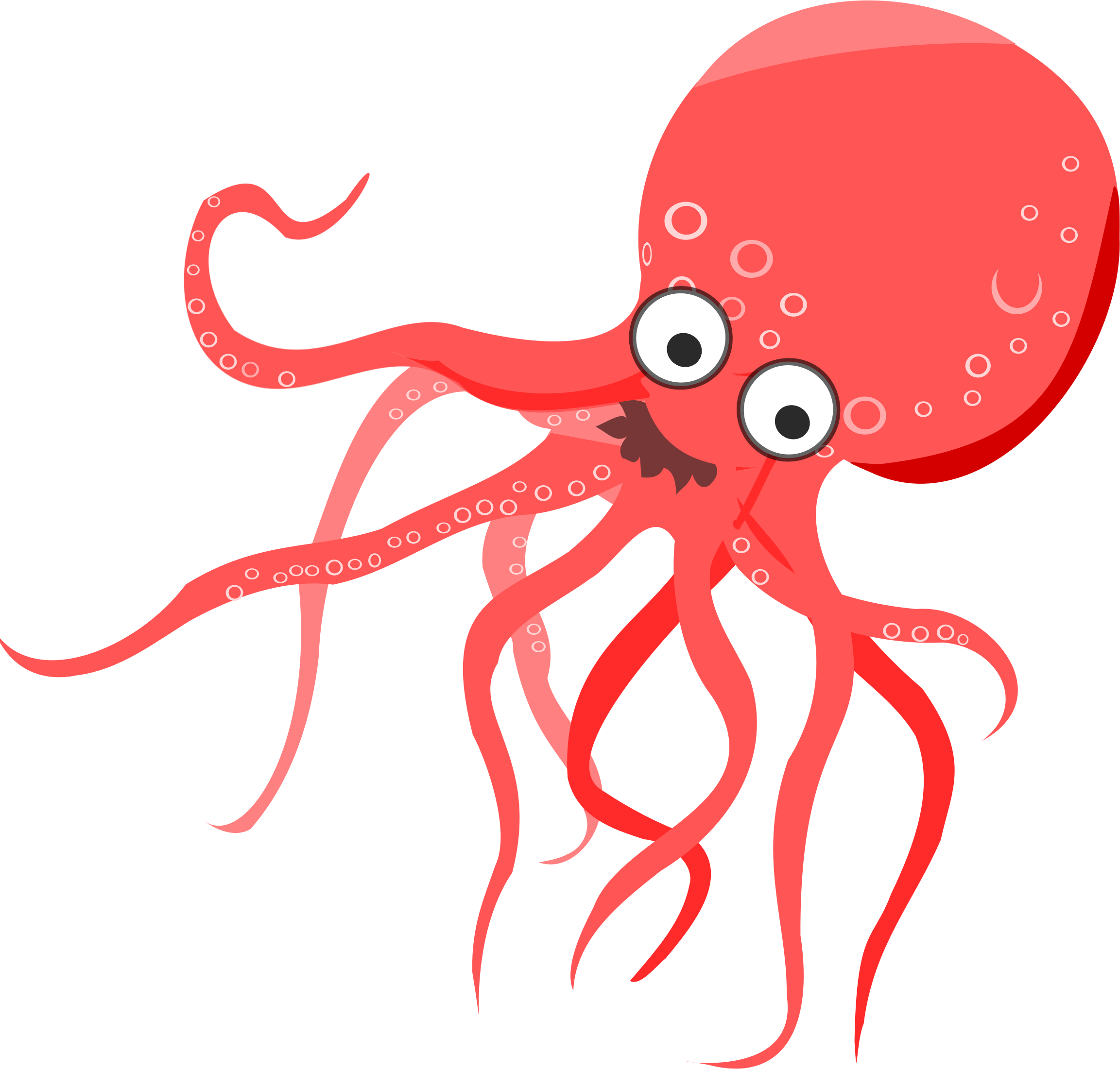 Cartoon Octopus 3 - Octopus Clipart (2305x2201)