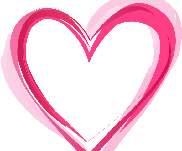 Pink Heart Image - Transparent Background Heart Clipart (640x480)