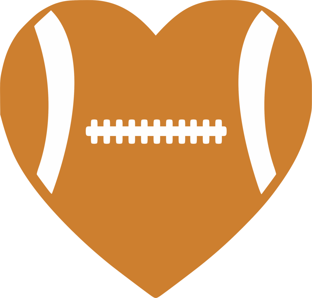 Football Heart - Heart (1024x976)