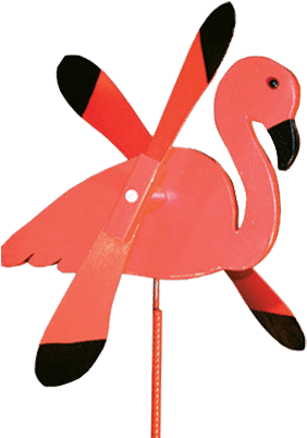 Whirlyflamingo - Amish Made Whirlybird Yard Decoration, Flamingo (318x410)