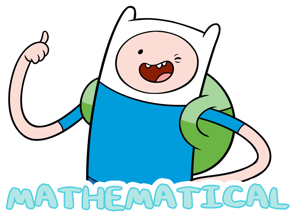 Adventure Time Mathematical - Adventure Time Math Stickers (1000x1000)