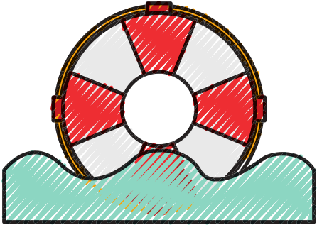 Float Lifeguard Isolated Icon - Vector Graphics (550x550)