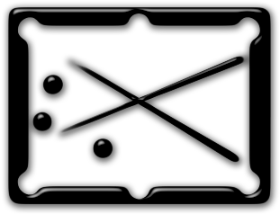 047518 Rounded Glossy Black Icon Sports Hobbies Sport - Table (420x420)