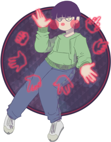 I Voluntarily Chose To Draw 8 Hands In One Drawing - Cartoon (500x571)