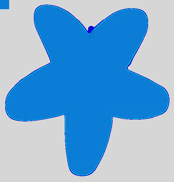 Blue Starfish Drawing Cute Blue Starfish Clipart - Clip Art (570x595)