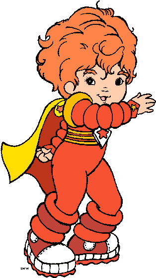 The Following Images Were Colored And Clipped By Cartoon - Rainbow Brite Red Butler (318x573)