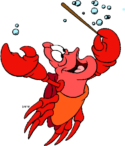 Crab Clipart Little - Sebastian From Little Mermaid (448x508)