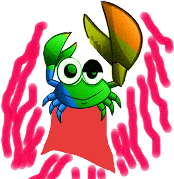 Super Crab Stickers 超蟹贴纸messages Sticker-10 - Cartoon (618x618)