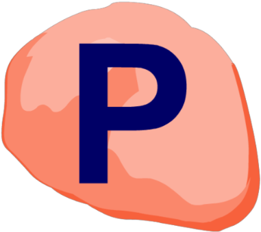 Stone With Letter P - Stone With Letter P (420x420)