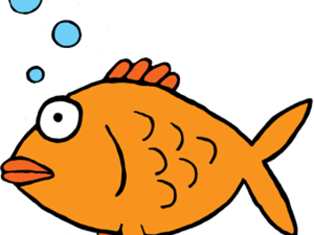 Dead Cartoon Fish - Goldfish Clip Art (640x480)