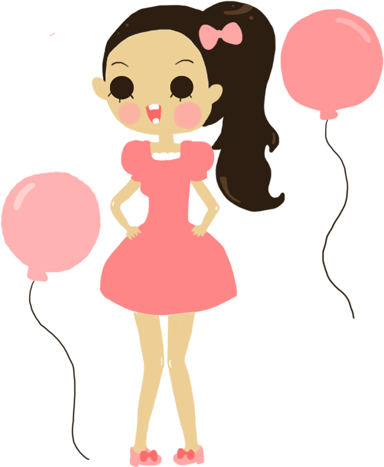 Bubbles By Dollie-kun - Carton Birthday Girl Png (800x1000)