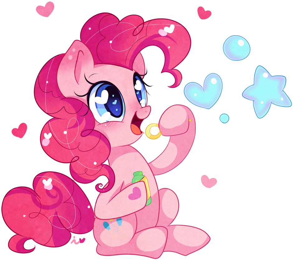 Pinkie Bubbles By Ipun Pinkie Bubbles By Ipun - Pinkie Pie With Cupcakes (1000x1000)