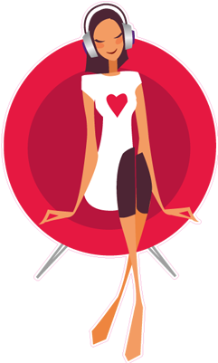 #chica Fashion Escuchando Música, #vinilo Decorativo - Non Veg Funny Sms (400x400)