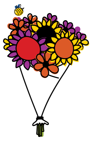 Farmers Market Flowers - Farmer (423x512)