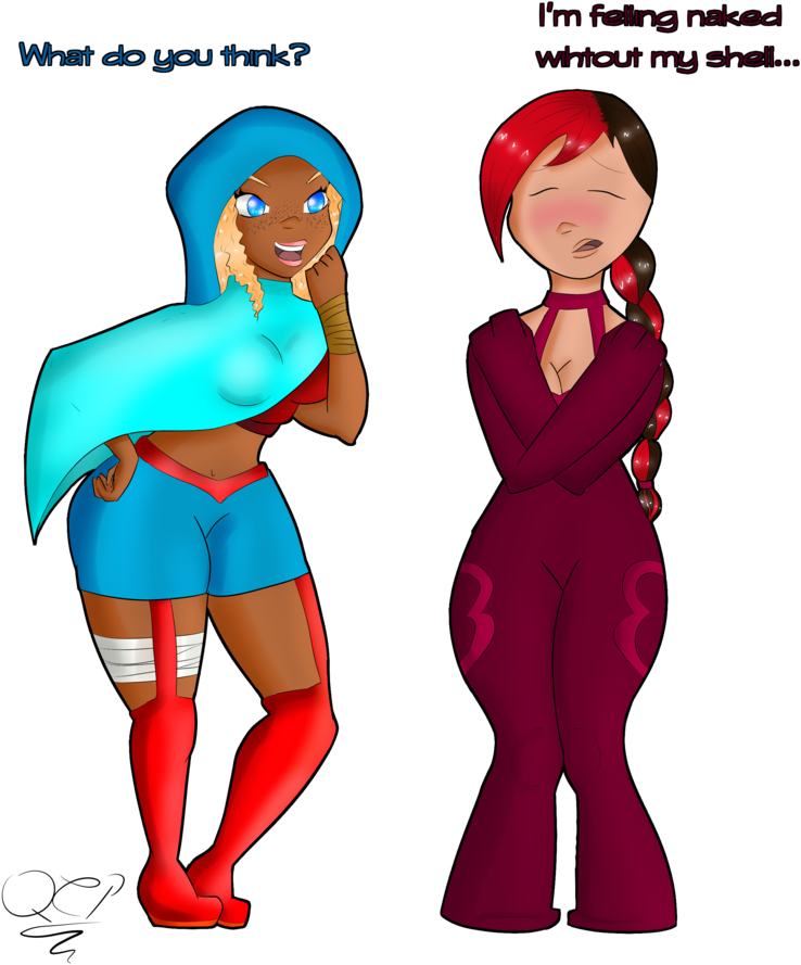 Candy And Maiu Outfit Swap By Queencandypink - Cartoon (774x1032)