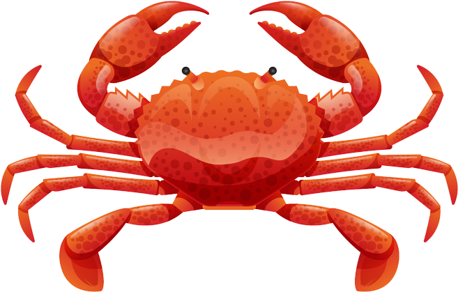 Yangcheng Lake Crab Poster Illustration - Cartoon Crab Food (680x510)