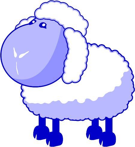 Cartoon A Baby Sheep (512x512)