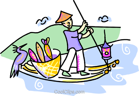 Fishing Boat Clipart Illustration - Fishing Boat Clipart Illustration (480x333)