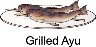 Ayu, Or Japanese Sweetfish, Is A Small Fish Native - Ayuntamiento (650x207)