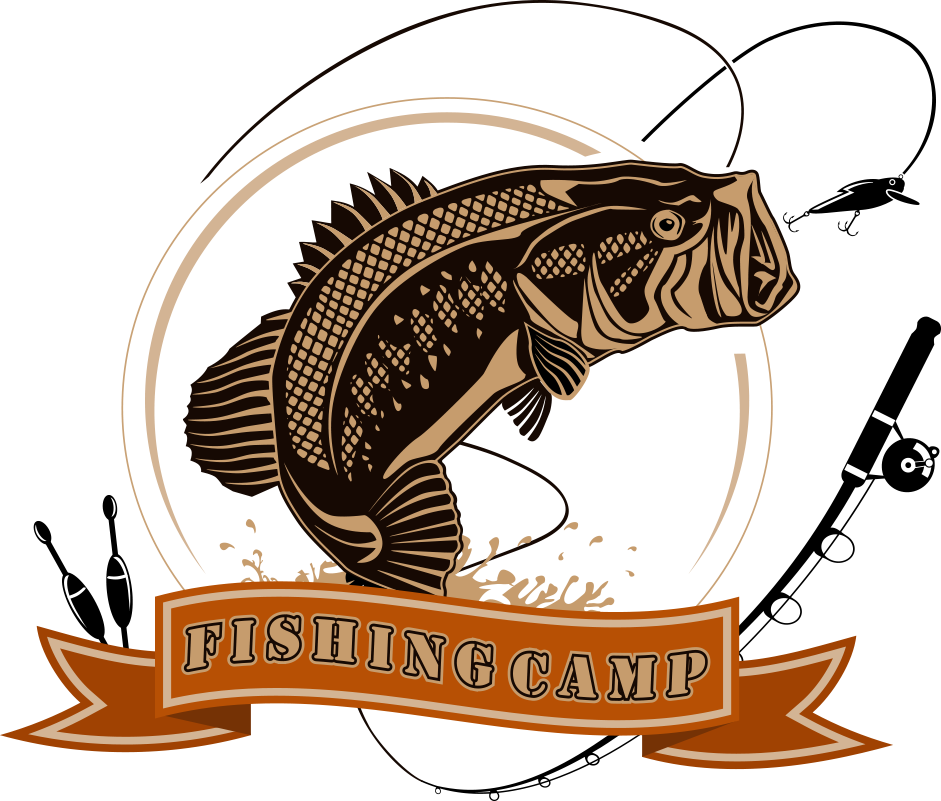 Logo Fishing Angling Illustration - Fishing Club Logo Png (941x801)
