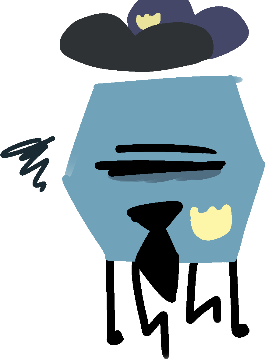 Tired Hexagon Man By Scribblyfandoms7 - Hexagon Man (911x1187)