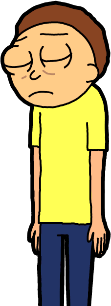 Tired Morty - Morty De Pocket Morty (300x650)