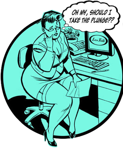 Are You Tired Of That Frumpy, Froudy, Humdrum Existence - Pin-up Model (411x495)