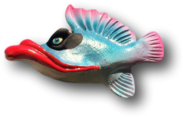 Spike Red Lips Fish With Attitude - Anglerfish (840x839)