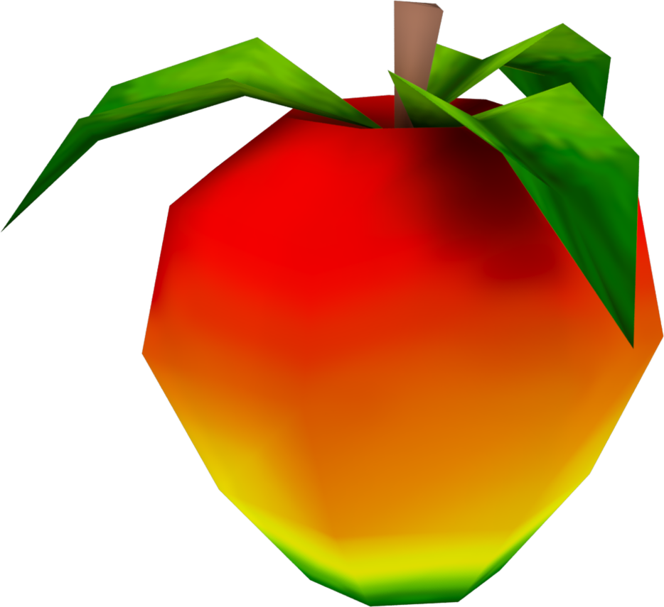 Wumpa Fruit Model By Crasharki - Crash Bandicoot Apple (934x855)