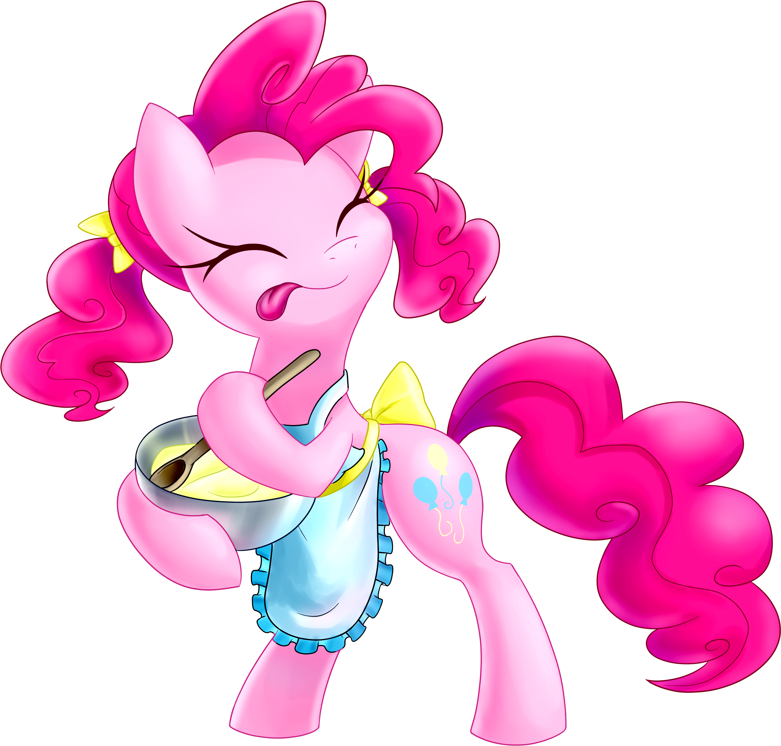 Pony Pinkie Pie Pink Mammal Cartoon Vertebrate Horse - Horse (2838x2723)