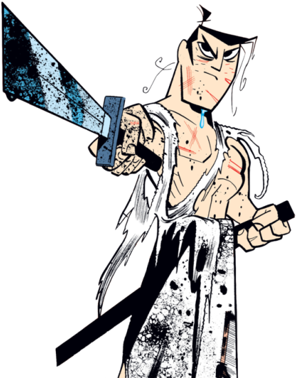 Samurai Jack Vol - Cartoon (500x560)