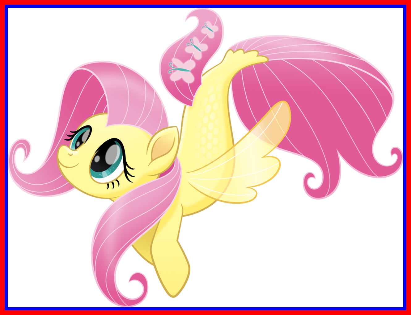 Incredible Absurd Res Fluttershy My Little Pony The - My Little Pony Seapony (1330x1022)
