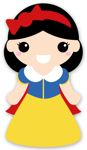 Stickers For Kids - Princesas Bebe Blanca Nieves (500x500)