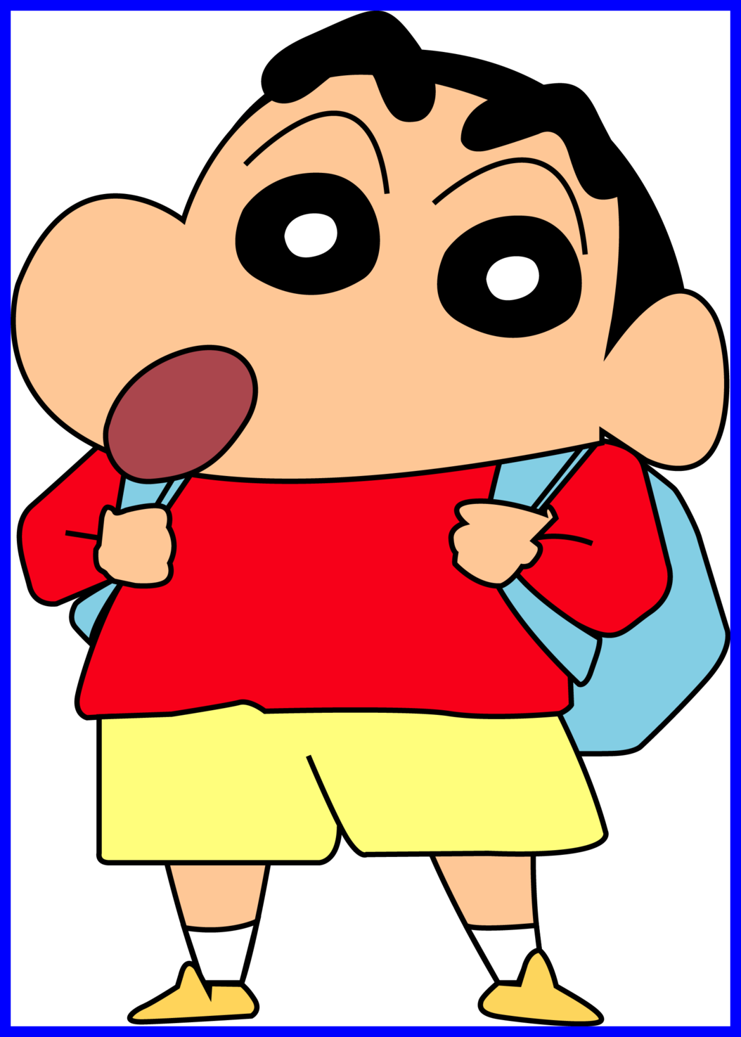 Unbelievable Shinchan In Action Kamen Vs Higure Rakshas - Happy Birthday Shin Chan (1054x1475)