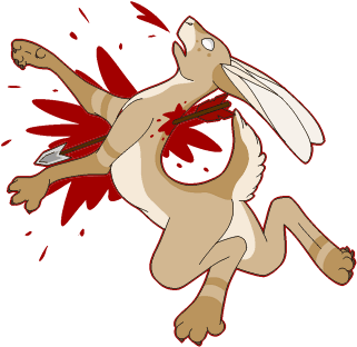 Shot Through The Heart By Unbelievablydeadfish - Cartoon (350x371)