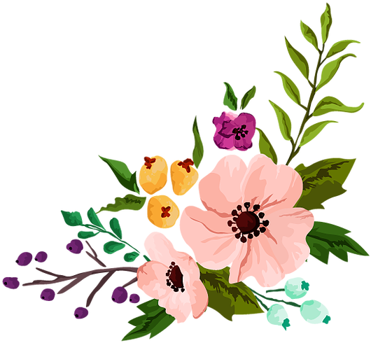 The Garden Of Eden - Pink Floral Clip Art (584x584)