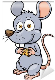 Vector Illustration Of Cartoon Rat Wall Mural • Pixers® - Vector Graphics (400x400)