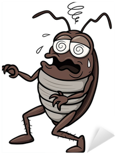 Vector Illustration Of Cartoon Cockroach Sticker • - Cockroach Cartoon (400x400)
