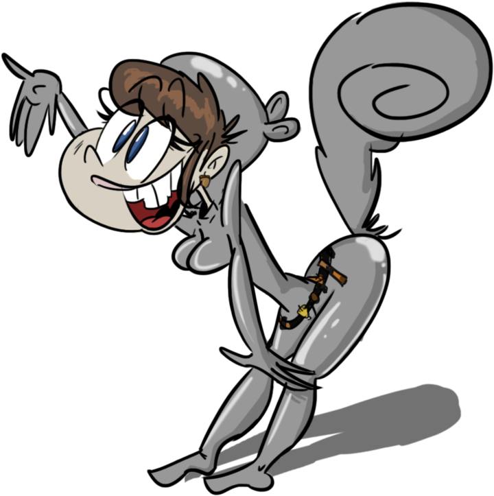 Cartoon Girl Squirrel - Girl Squirrel Cartoon (1053x759)