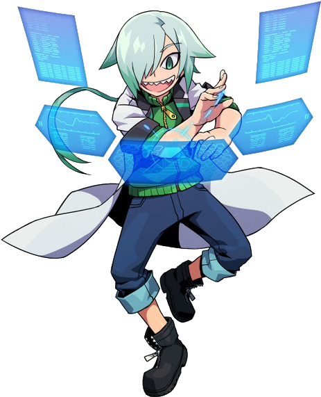 Original - Azure Striker Gunvolt 2 Characters (557x640)