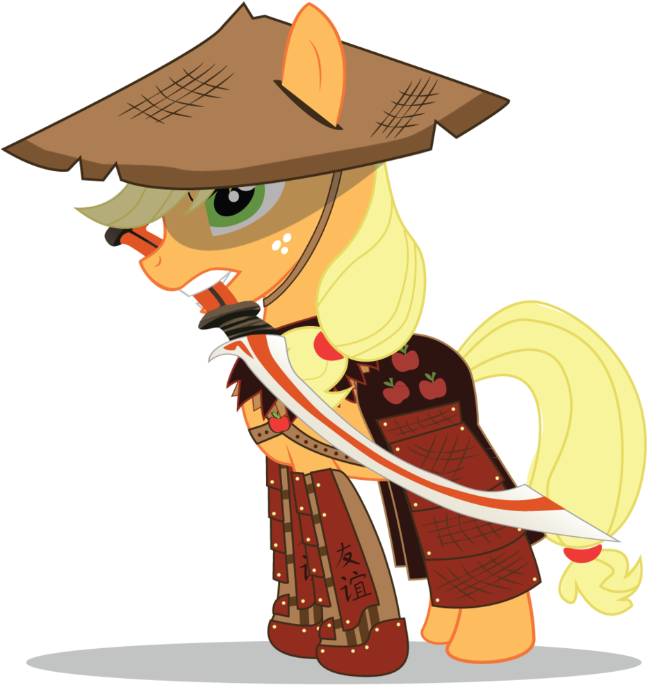 Applejack, Armor, Artist - Applejack In Armor (1041x1024)